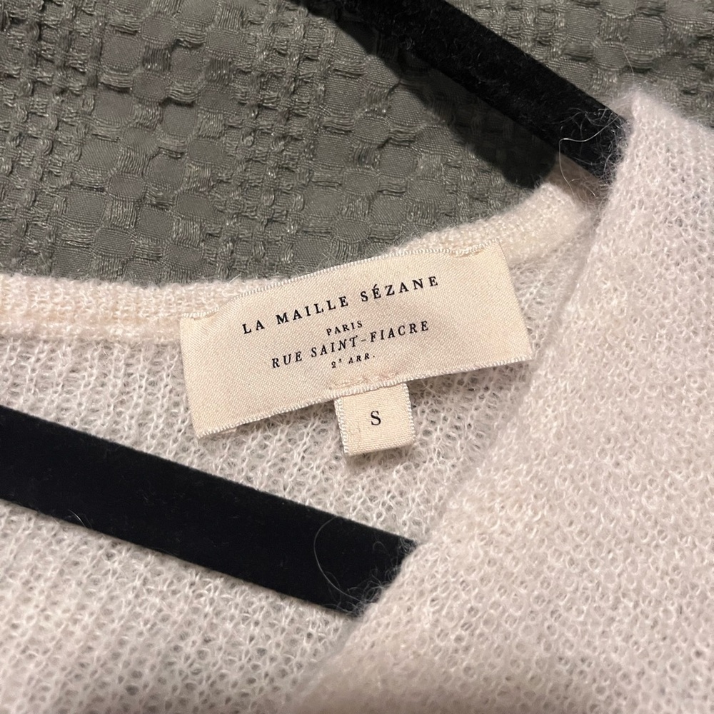 Sezane Barry Cardigan Ecru, size Small - Picture 10 of 11